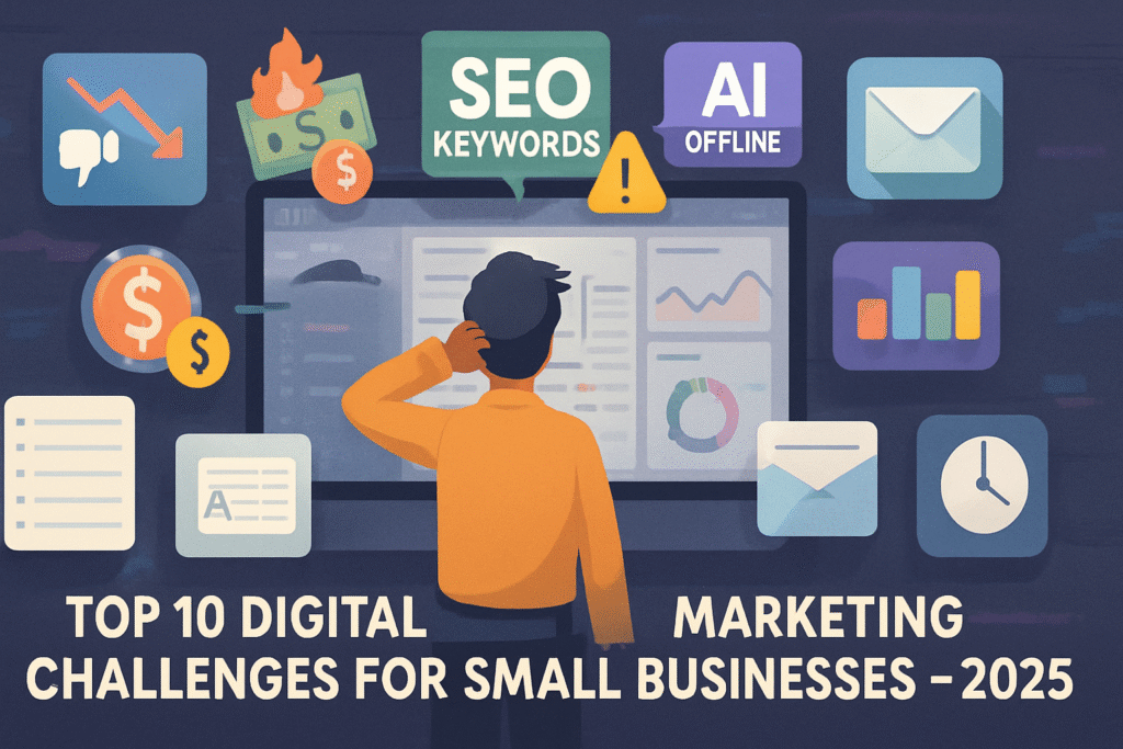 Top 10 digital marketing challenges for small businesses 2025