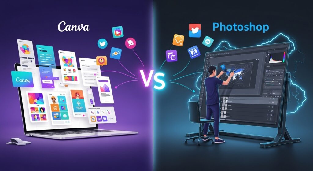 Canva vs Photoshop: Which One Wins for Marketers in 2025
