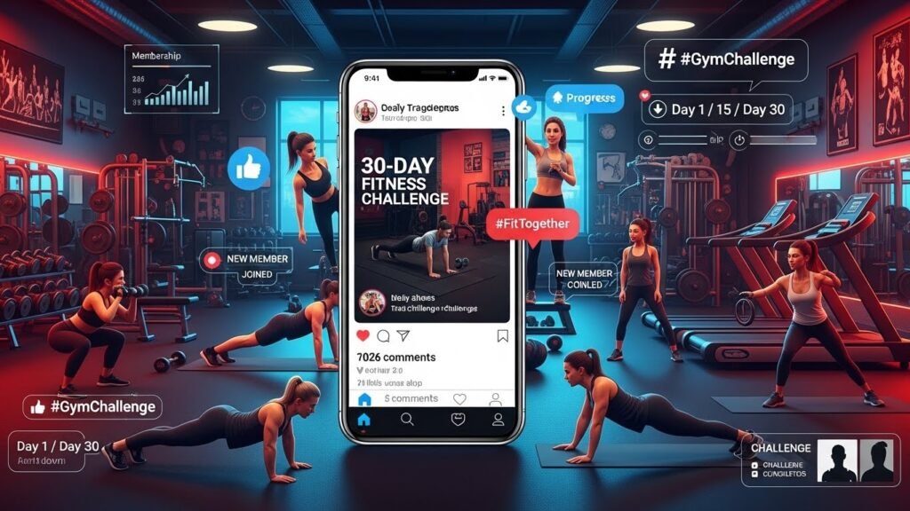 How Local Gyms Can Use Fitness Challenges on Social Media to Boost Memberships