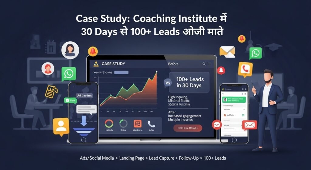 Case Study Coaching Institute को 30 Days में 100+ Leads कैसे मिले