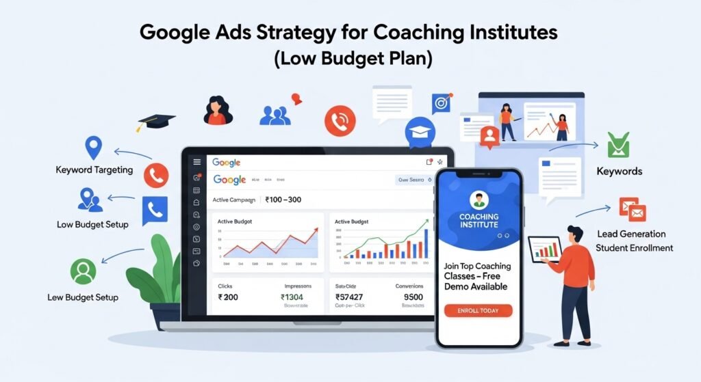 Google Ads Strategy for Coaching Institutes (Low Budget Plan)