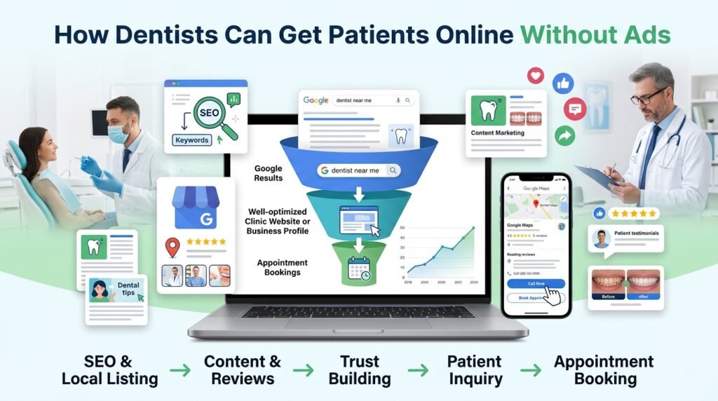 How Dentists Can Get Patients Online Without Ads