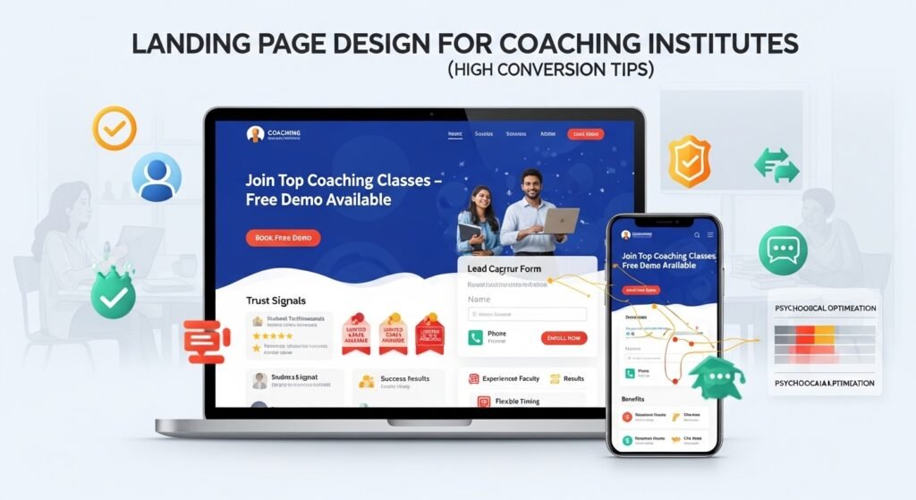 Landing Page Design for Coaching Institutes (High Conversion Tips)