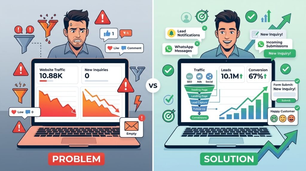 Why Your Business is Not Getting Leads Online (Solutions Guide)