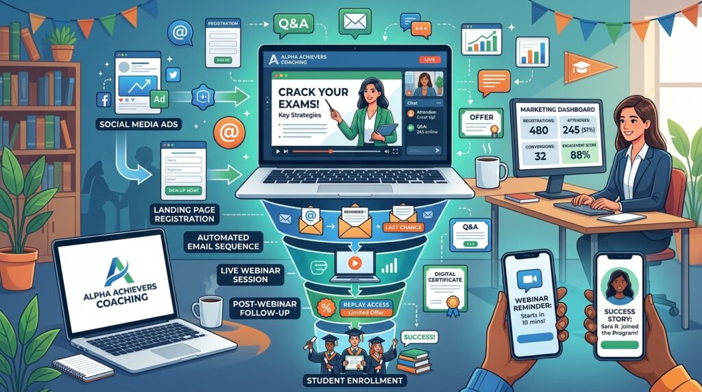How Coaching Institutes Can Use Webinar Funnels