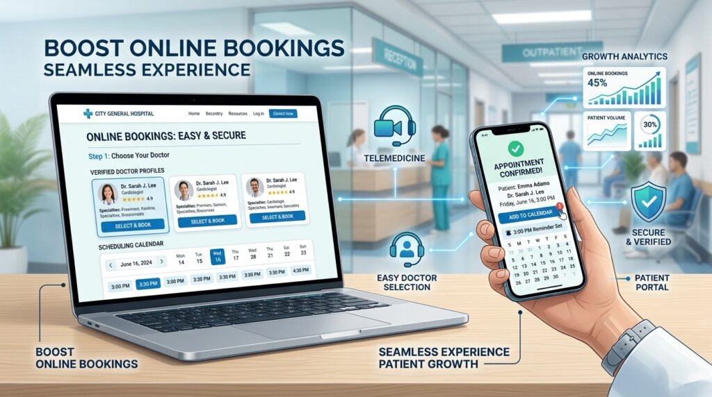 How Hospitals Can Increase Appointment Bookings Online