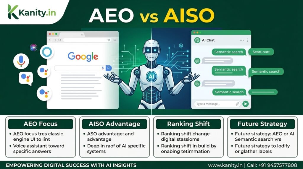 AEO vs AISO Answer Engine Optimization vs AI Search Optimization – What Matters Most in 2026