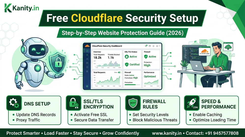 Free Cloudflare Security Setup Step-by-Step Website Protection Guide (2026)