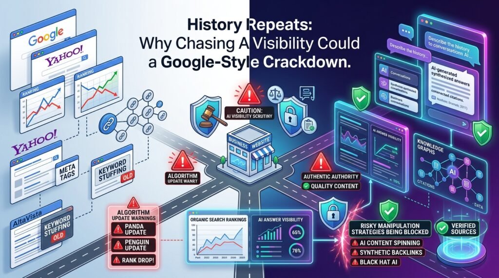 History Repeats Why Chasing AI Visibility Could Trigger a Google-Style Crackdown