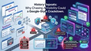 History Repeats Why Chasing AI Visibility Could Trigger a Google-Style Crackdown