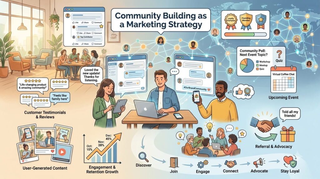 Community Building as a Marketing Strategy: Low-Cost Customer Retention & Growth Guide