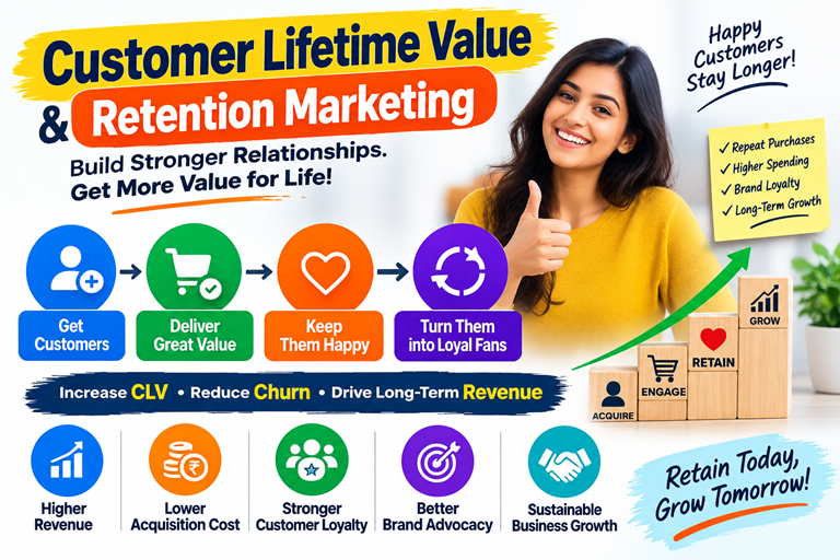 Customer Lifetime Value Growth Infographic